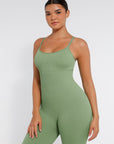 Seamless Sculpting Full-Length Jumpsuit with Adjustable Straps