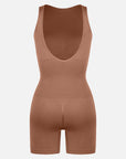 Seamless Sculpting Short Bodysuit with Open Back