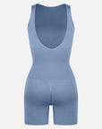 Seamless Sculpting Short Bodysuit with Open Back