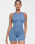 Seamless Sculpting Short Bodysuit with Open Back