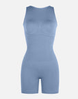 Seamless Sculpting Short Bodysuit with Open Back