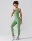 Seamless Sculpting Zip-Front Full-Length Jumpsuit