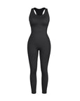 Seamless Sculpting Zip-Front Full-Length Jumpsuit