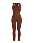 Seamless Sculpting Zip-Front Full-Length Jumpsuit