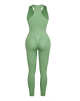 Seamless Sculpting Zip-Front Full-Length Jumpsuit