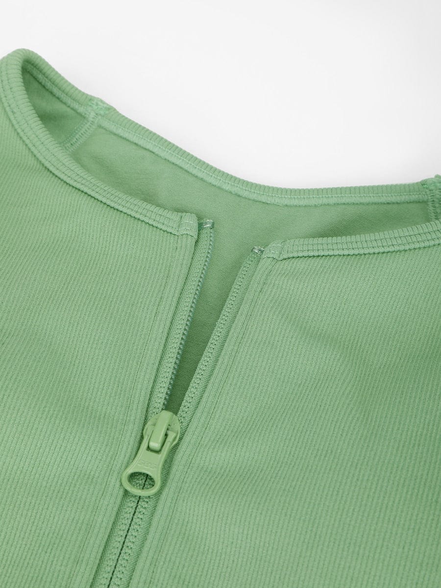 Seamless Sculpting Zip-Front Full-Length Jumpsuit