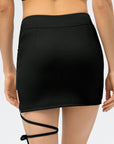 Strappy Cut-Out Seamless Sculpting Mini Skirt