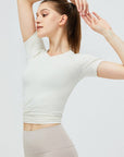 Short Sleeve Sculpt Fit Crop Top
