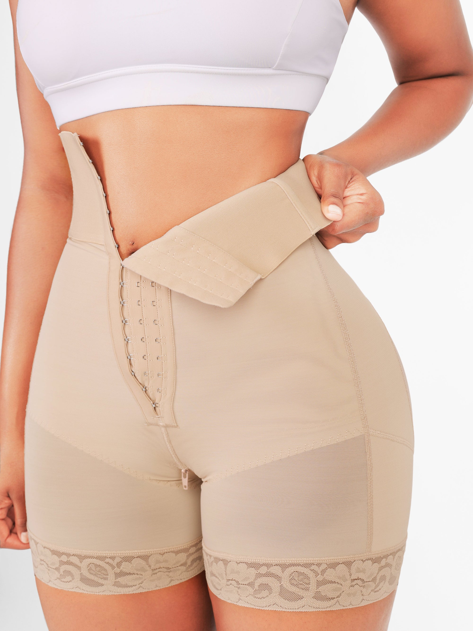 Ultra High-Waist Tummy Control Shapewear Shorts – Butt Lifter &amp; Thigh Slimmer