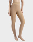 Women’s Semi-Transparent Fleece-Lined Tights – High-Waisted Sheer Warm Pantyhose