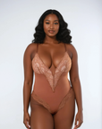 Zoe - Luxe Lace Bodysuit – Deep V & Sculpting Elegance