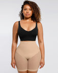 Sheer-Panel Curve-Lifting High-Waist Shapewear Shorts