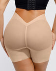 Sheer-Panel Curve-Lifting High-Waist Shapewear Shorts