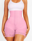Zip-Front High-Waist Sculpting Shapewear Shorts
