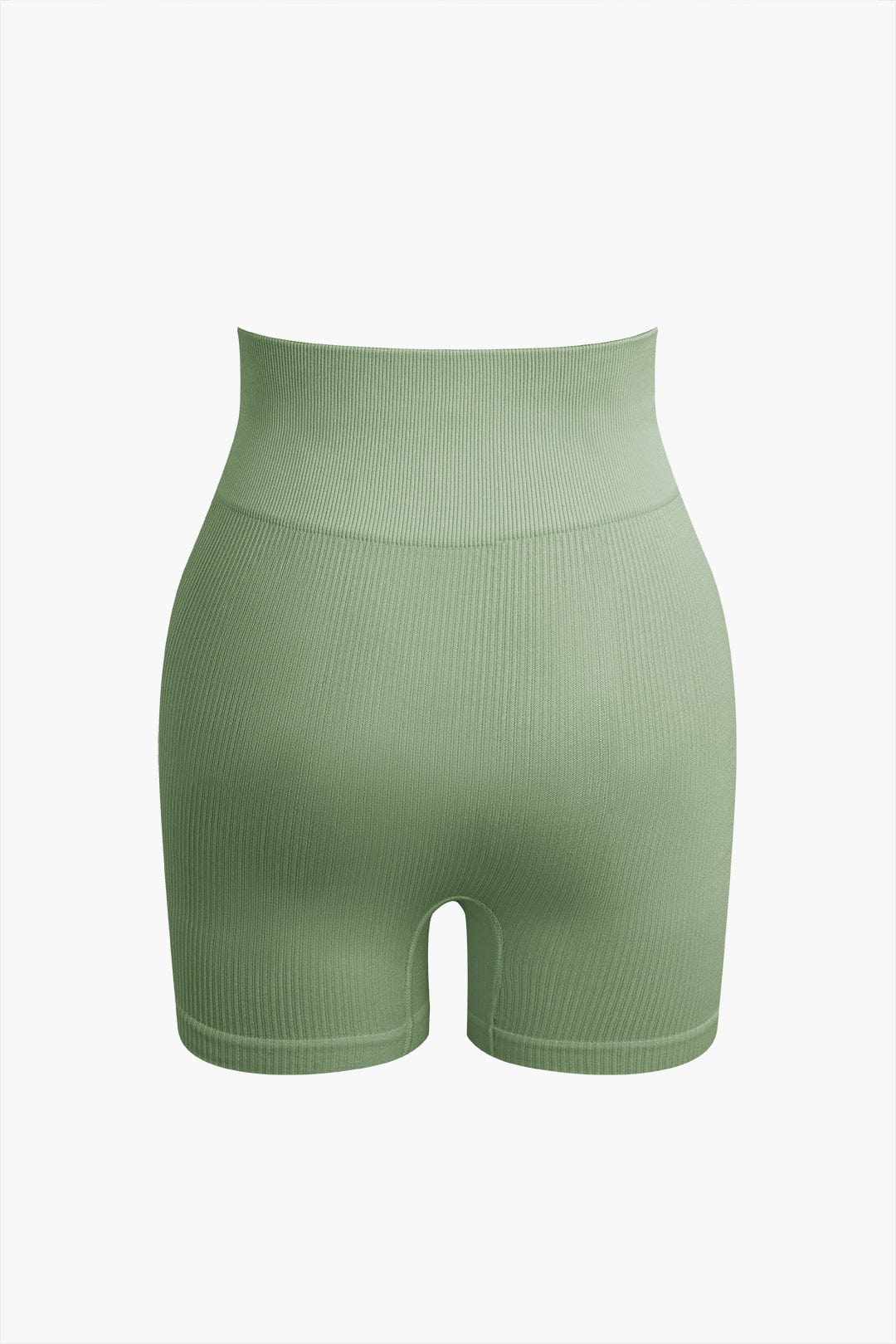 Seamless Sculpting Crop Top and High-Waist Shorts Set