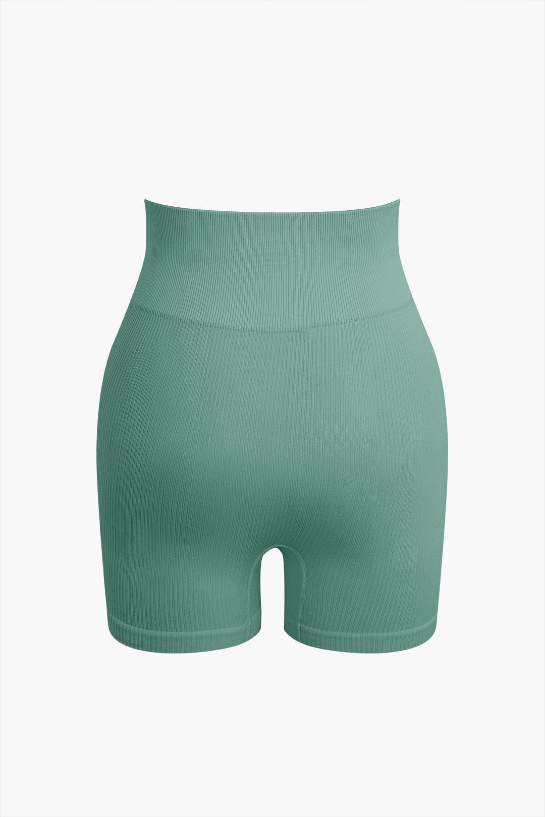 Seamless Sculpting Crop Top and High-Waist Shorts Set