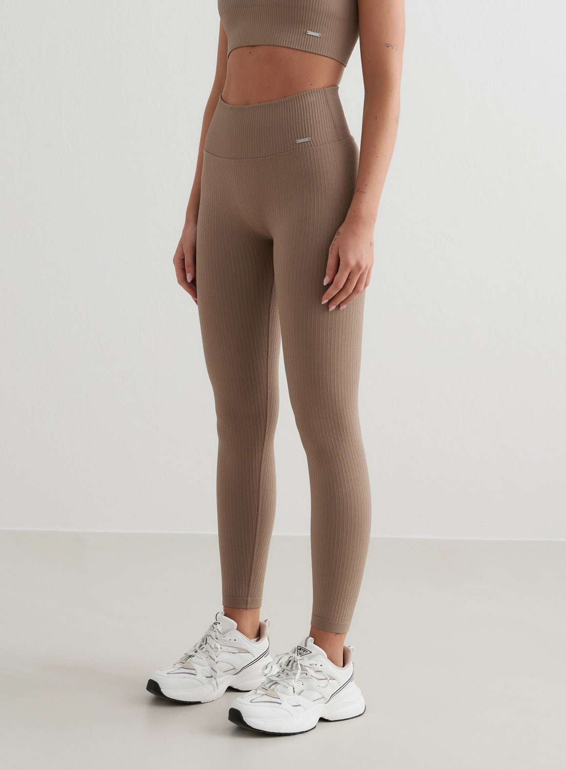 Ribbed Seamless High-Waist Sculpting Leggings