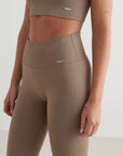 Ribbed Seamless High-Waist Sculpting Leggings