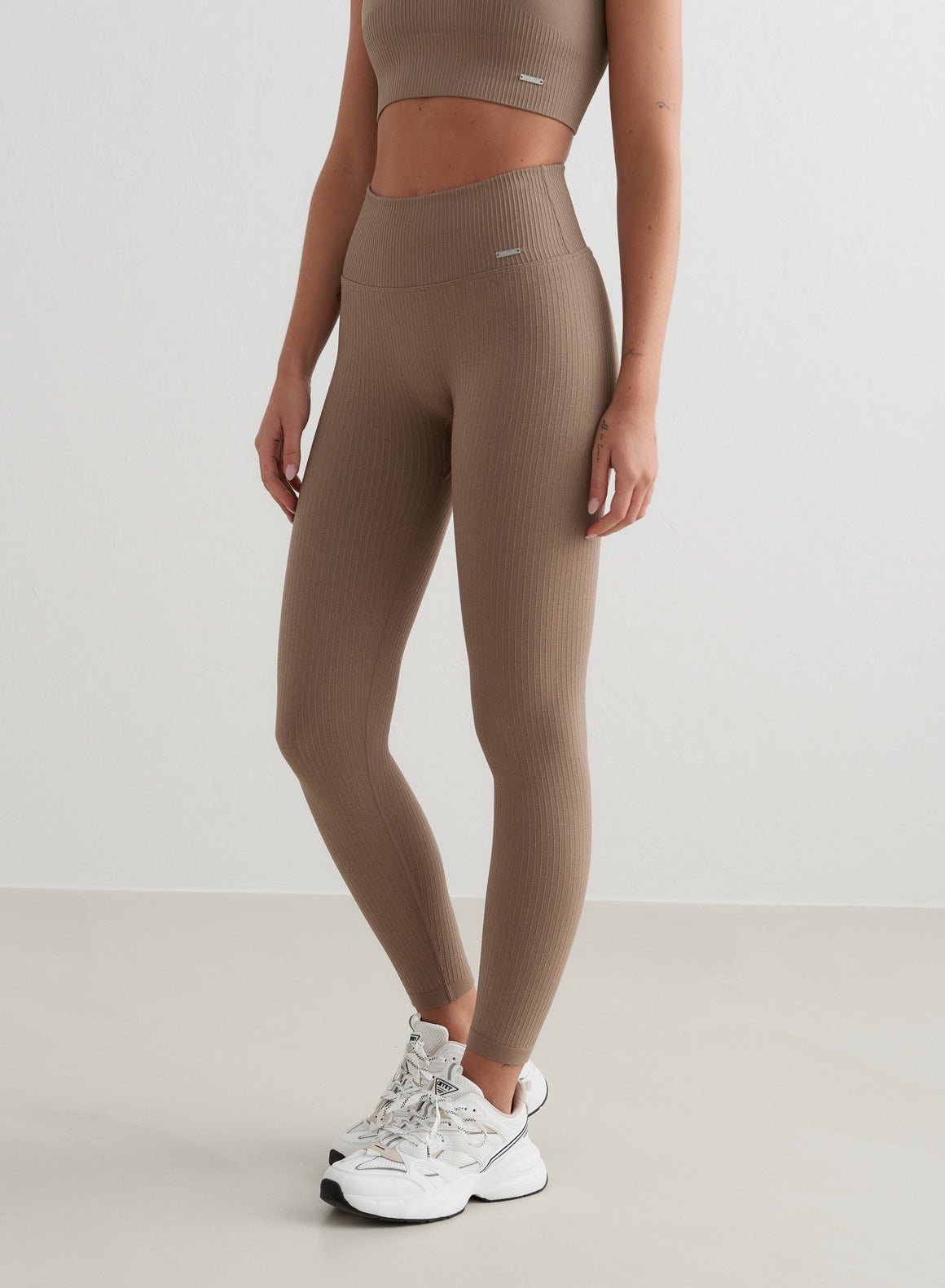 Ribbed Seamless High-Waist Sculpting Leggings