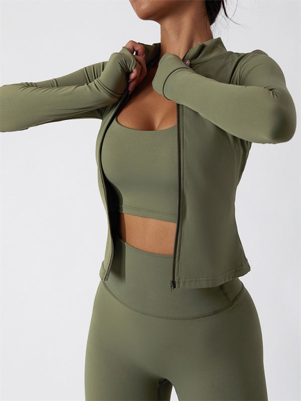 Open-Front Seamless Sculpting Performance Jacket