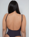 Emily - Thong Bodysuit – Seamless Open Back Shapewear by Saga Women