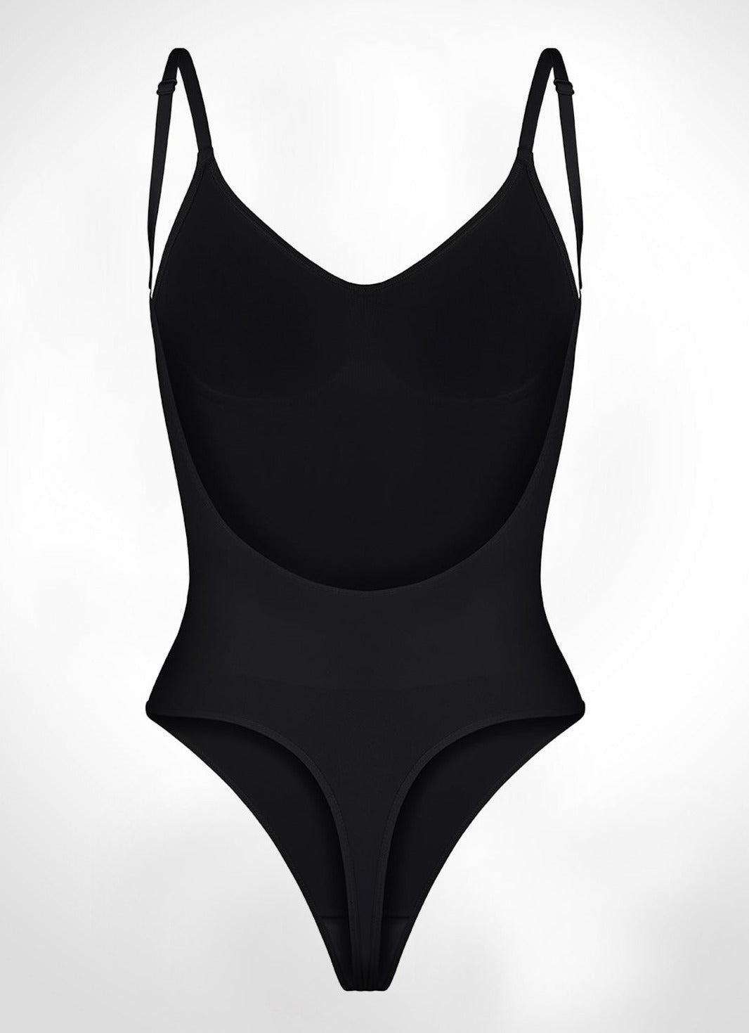 Emily - Thong Bodysuit – Seamless Open Back Shapewear by Saga Women