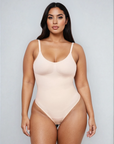 Emily - Thong Bodysuit – Seamless Open Back Shapewear by Saga Women