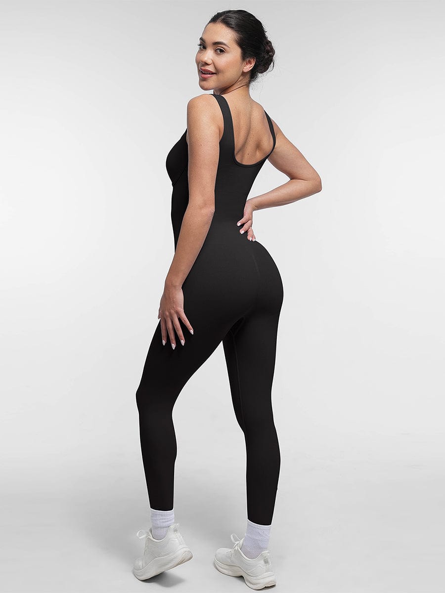 Seamless Sculpting Full-Length Jumpsuit with Scoop Back