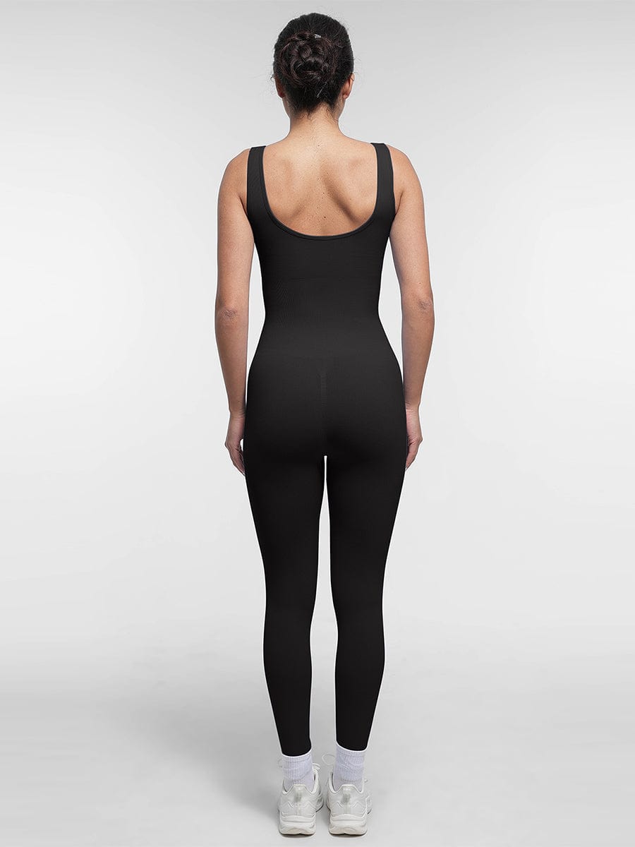 Seamless Sculpting Full-Length Jumpsuit with Scoop Back