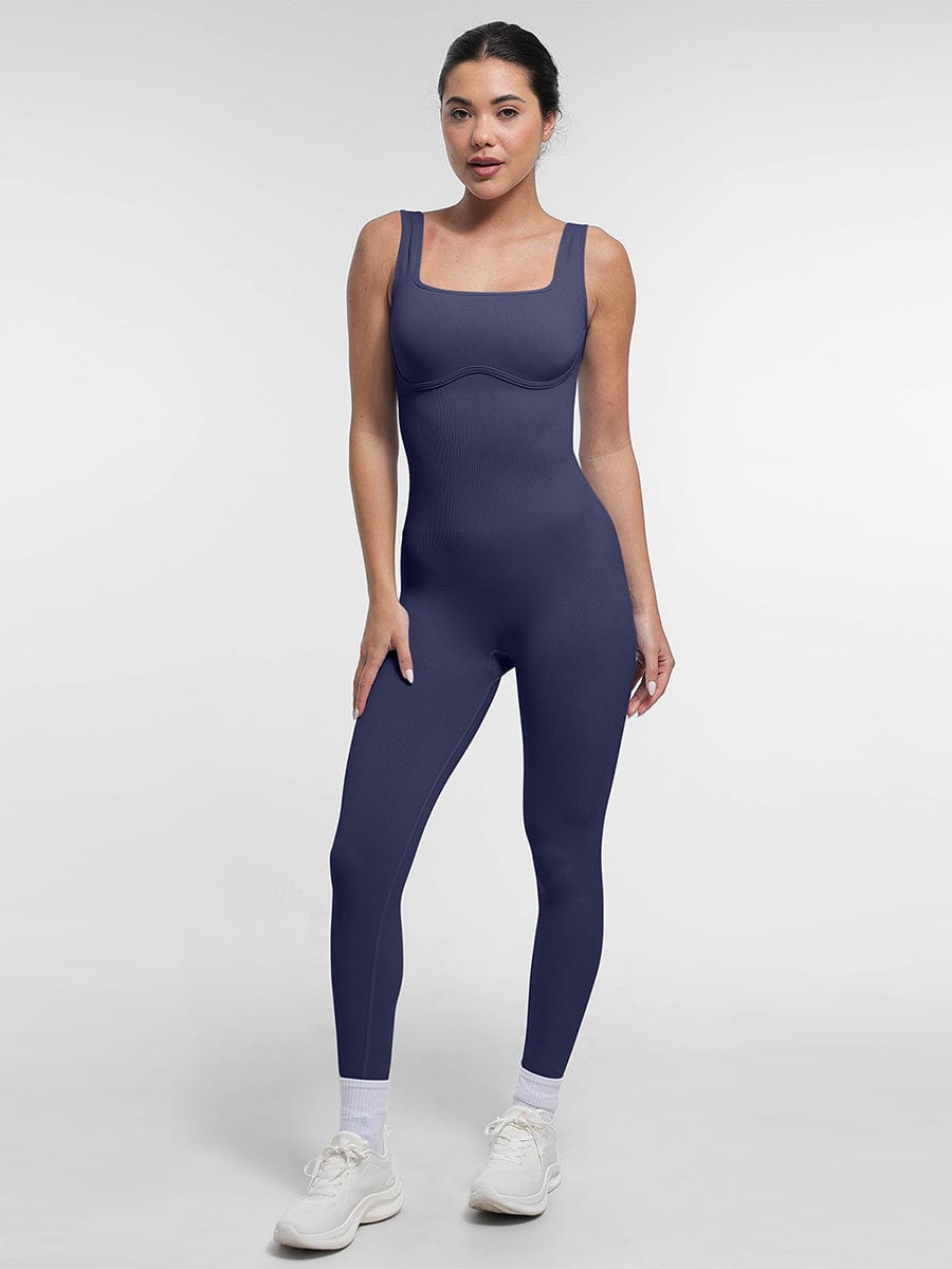 Seamless Sculpting Full-Length Jumpsuit with Scoop Back