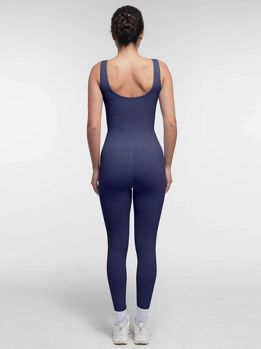 Seamless Sculpting Full-Length Jumpsuit with Scoop Back
