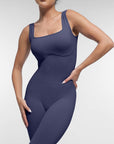Seamless Sculpting Full-Length Jumpsuit with Scoop Back