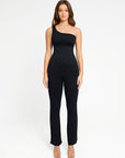 Seamless One-Shoulder Sculpting Full-Length Jumpsuit