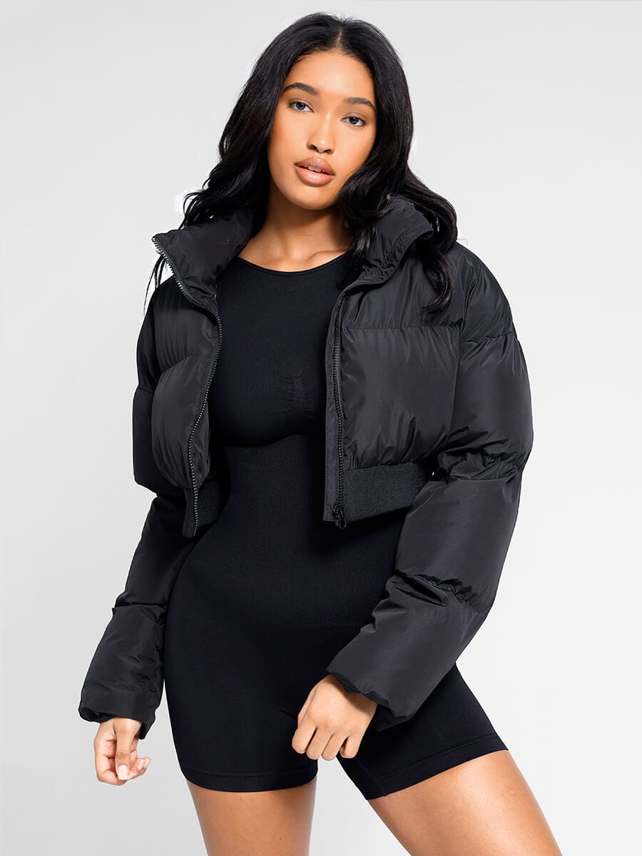 Seamless Sculpting Short Bodysuit with Open Back