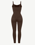 Seamless Sculpting Full-Length Jumpsuit with Adjustable Straps