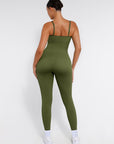 Seamless Sculpting Full-Length Jumpsuit with Adjustable Straps