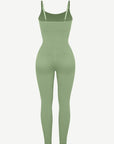 Seamless Sculpting Full-Length Jumpsuit with Adjustable Straps