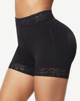 Lace-Trim Lift-Enhancing High-Waist Shapewear Shorts