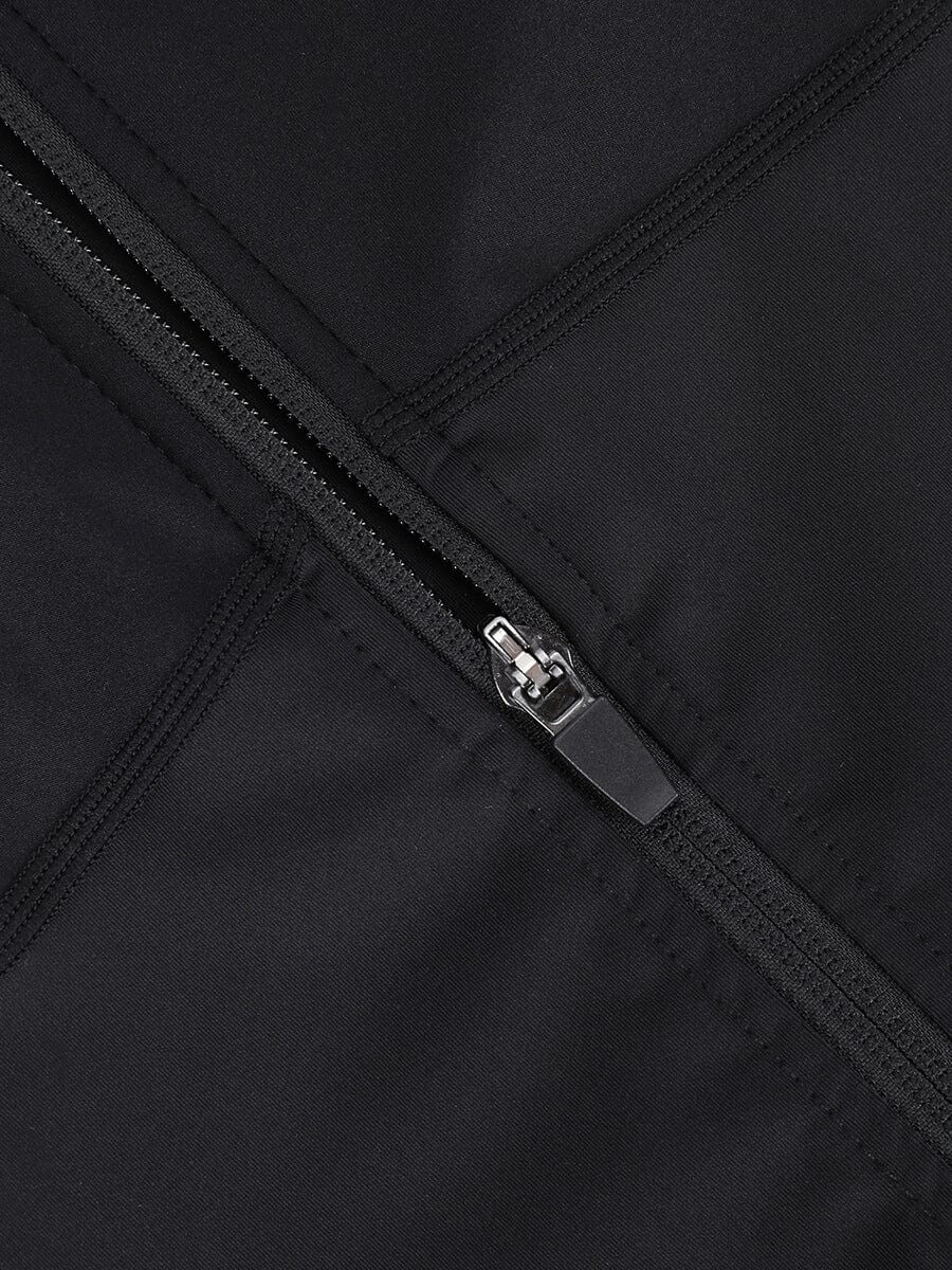 Seamless Sculpting Zip-Front Short Bodysuit