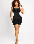Seamless Sculpting Zip-Front Short Bodysuit