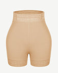 Lace-Trim Lift-Enhancing High-Waist Shapewear Shorts