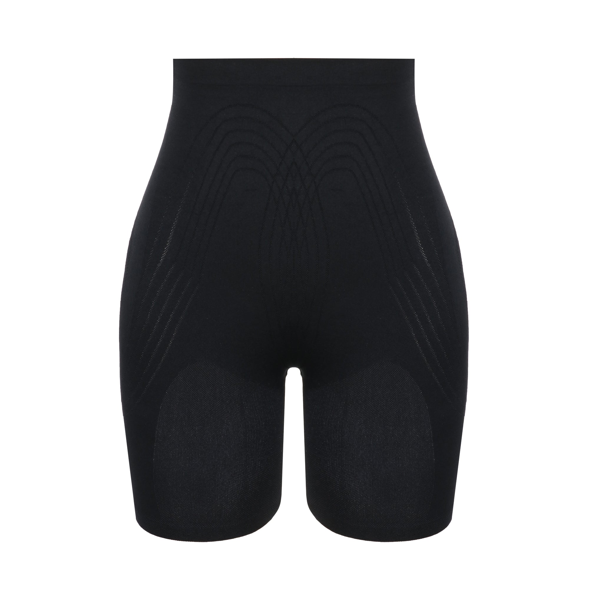 Mesh-Panel Lift Sculpting High-Waist Shapewear Shorts