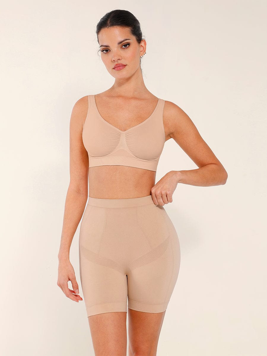 Seamless Body-Smoothing High-Waist Shapewear Shorts