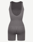 Seamless Sculpting Short Bodysuit with Open Back