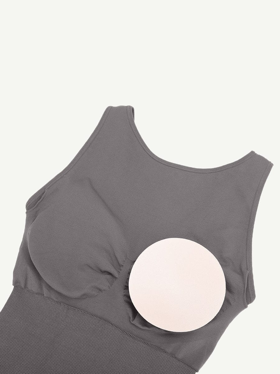 Seamless Sculpting Short Bodysuit with Open Back