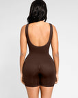 Seamless Sculpting Short Bodysuit with Open Back
