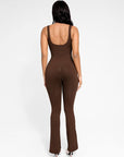 Seamless Sculpting Sleeveless Flared Jumpsuit