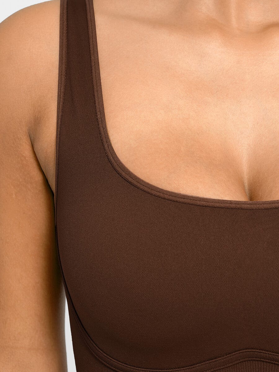 Seamless Sculpting Sleeveless Flared Jumpsuit