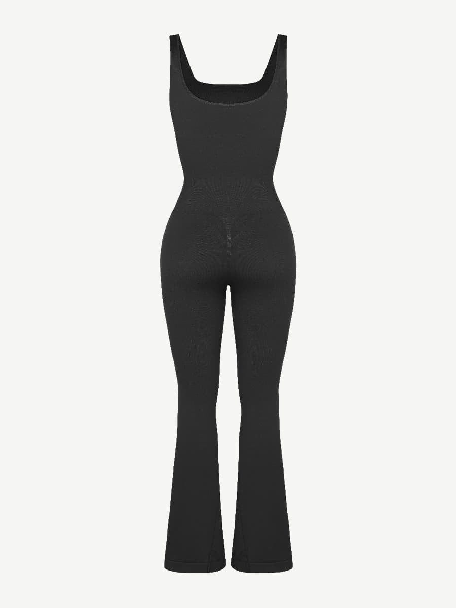 Seamless Sculpting Sleeveless Flared Jumpsuit