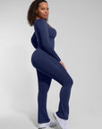 Square-Neck Seamless Sculpting Full-Length Jumpsuit